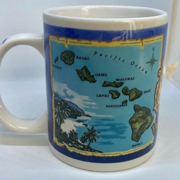 Blue Island Chain Hawaiian Mug All Over Print - Picture 5 of 8